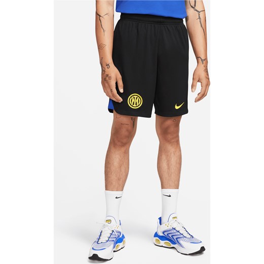 Męskie spodenki piłkarskie Nike Dri-FIT Inter Mediolan Stadium 2023/24 (wersja domowa/wyjazdowa) - Czerń ze sklepu Nike poland w kategorii Spodenki męskie - zdjęcie 169757477