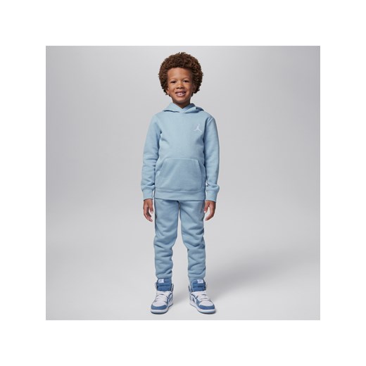 Dwuczęściowy zestaw z bluzą z kapturem dla małych dzieci Jordan MJ Essentials Fleece Pullover Set - Niebieski ze sklepu Nike poland w kategorii Dresy chłopięce - zdjęcie 169757479