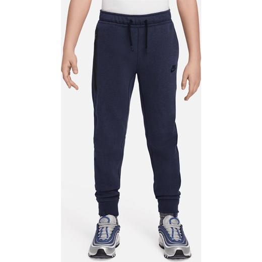 Spodnie dla dużych dzieci (chłopców) Nike Sportswear Tech Fleece - Niebieski ze sklepu Nike poland w kategorii Spodnie chłopięce - zdjęcie 169757516