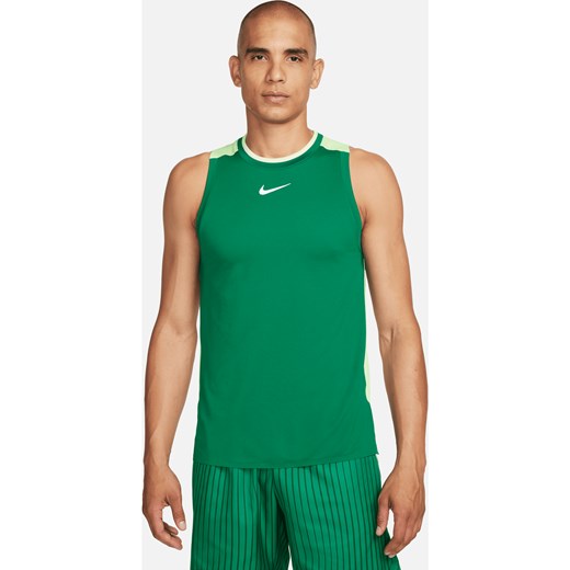 Nike t-shirt męski zielony sportowy 