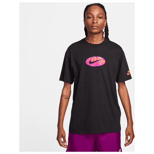 Bluzka damska Nike z napisami z okrągłym dekoltem z krótkim rękawem 