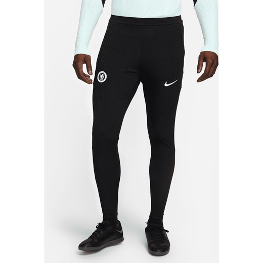 Męskie spodnie piłkarskie Nike Dri-FIT ADV Chelsea F.C. Strike Elite (wersja trzecia) - Czerń ze sklepu Nike poland w kategorii Spodnie męskie - zdjęcie 169757725