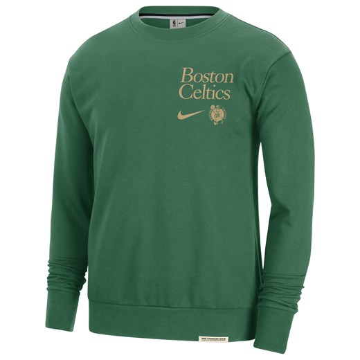 Męska bluza dresowa z półokrągłym dekoltem Nike Dri-FIT NBA Boston Celtics Standard Issue - Zieleń ze sklepu Nike poland w kategorii Bluzy męskie - zdjęcie 169757726