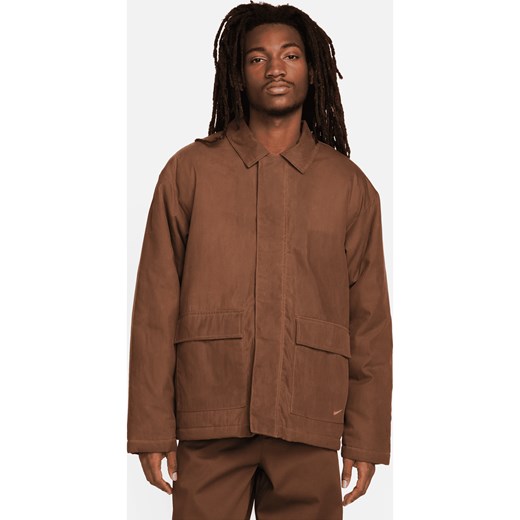 Męska kurtka robocza z woskowanego płótna Nike Life - Brązowy ze sklepu Nike poland w kategorii Kurtki męskie - zdjęcie 169757727