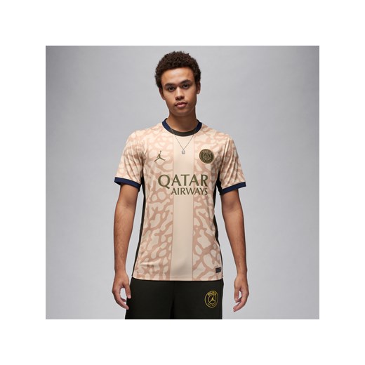 Męska koszulka piłkarska Jordan Dri-FIT (replika) Paris Saint-Germain Stadium 2023/24 (wersja czwarta) - Brązowy ze sklepu Nike poland w kategorii T-shirty męskie - zdjęcie 169757855
