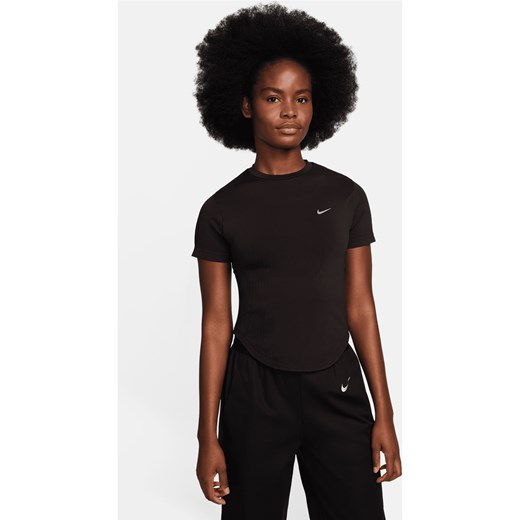 Damska koszulka z krótkim rękawem do biegania Dri-FIT ADV Nike Running Division - Brązowy ze sklepu Nike poland w kategorii Bluzki damskie - zdjęcie 169757946