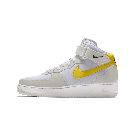 Spersonalizowane buty damskie Nike Air Force 1 Mid By You - Żółty ze sklepu Nike poland w kategorii Buty sportowe damskie - zdjęcie 169758056