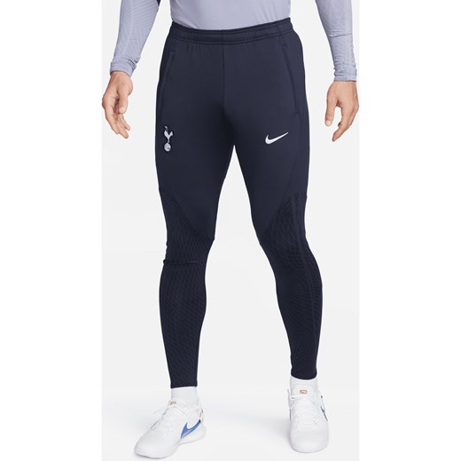 Męskie dzianinowe spodnie piłkarskie Tottenham Hotspur Strike Nike Dri-FIT - Niebieski ze sklepu Nike poland w kategorii Spodnie męskie - zdjęcie 169758065