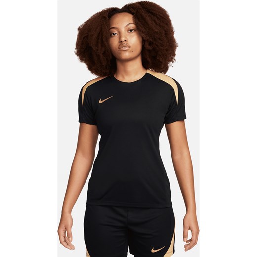 Bluzka damska czarna Nike z okrągłym dekoltem 