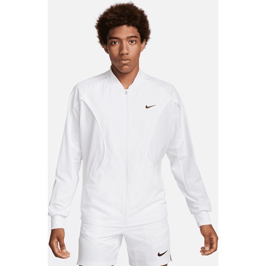Męska kurtka do tenisa Dri-FIT NikeCourt Advantage - Biel ze sklepu Nike poland w kategorii Kurtki męskie - zdjęcie 169758107