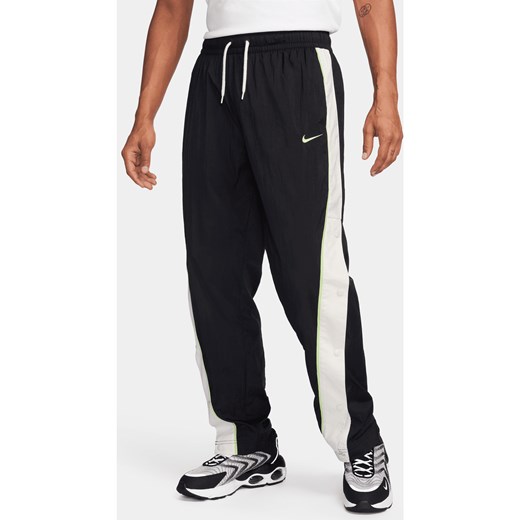 Męskie spodnie do koszykówki z tkaniny Nike - Czerń ze sklepu Nike poland w kategorii Spodnie męskie - zdjęcie 169758108