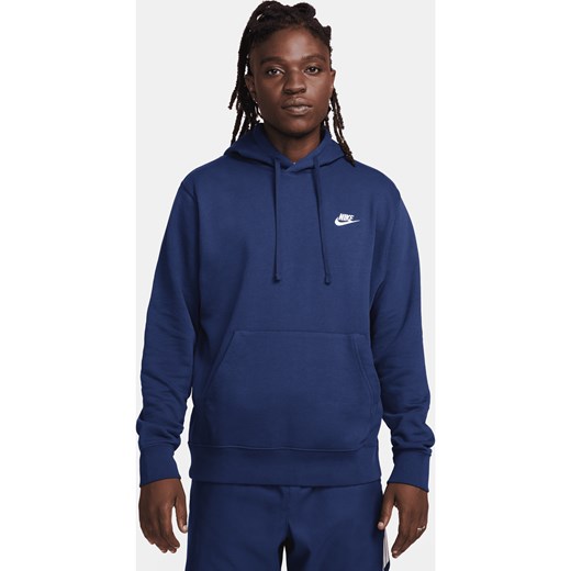 Męska bluza z kapturem Nike Sportswear Club - Niebieski ze sklepu Nike poland w kategorii Bluzy męskie - zdjęcie 169758408