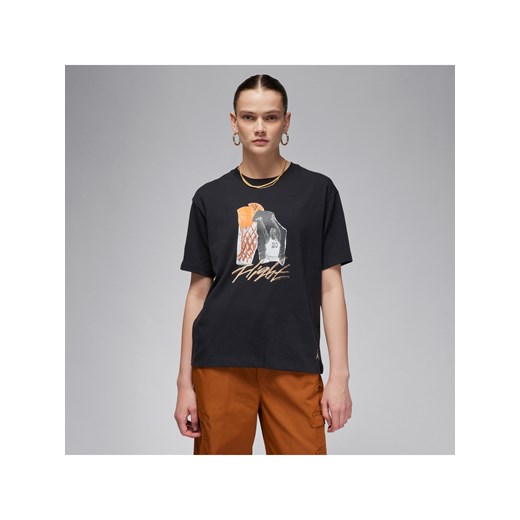 Damski T-shirt z kolażowym nadrukiem Jordan - Czerń ze sklepu Nike poland w kategorii Bluzki damskie - zdjęcie 169758507