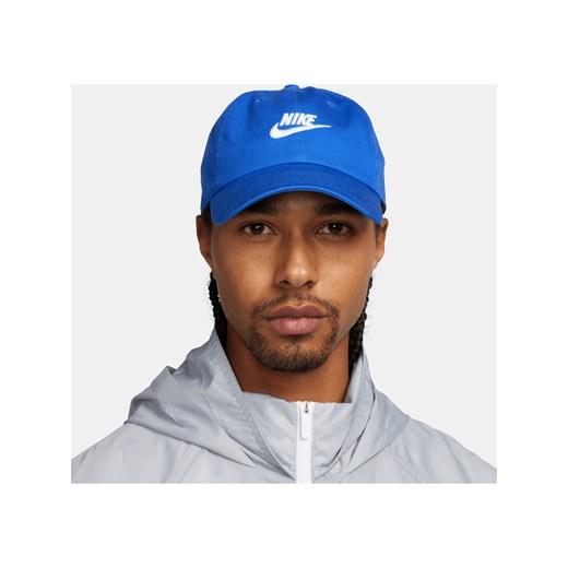Czapka z efektem sprania Futura Nike Club - Niebieski ze sklepu Nike poland w kategorii Czapki z daszkiem męskie - zdjęcie 169758527