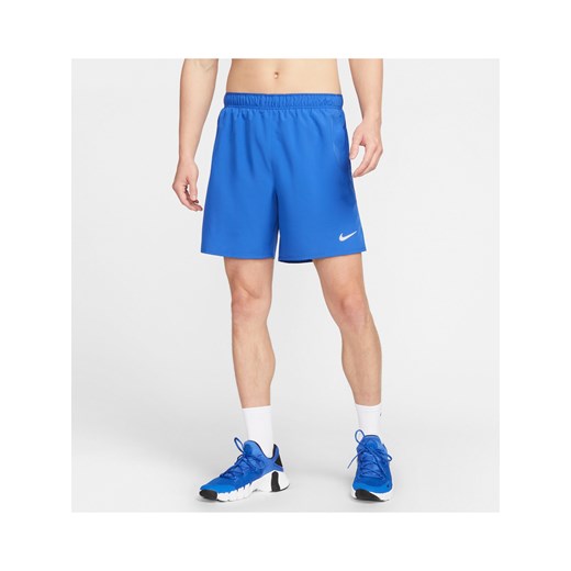 Męskie spodenki do biegania z wszytą bielizną Dri-FIT Nike Challenger 18 cm - Niebieski ze sklepu Nike poland w kategorii Spodenki męskie - zdjęcie 169758768