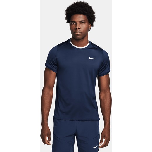 Męska koszulka do tenisa Dri-FIT NikeCourt Advantage - Niebieski ze sklepu Nike poland w kategorii T-shirty męskie - zdjęcie 169758778