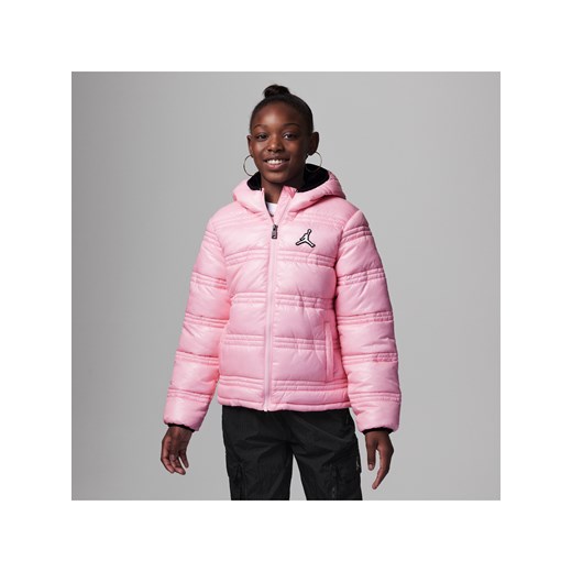 Kurtka dla dużych dzieci Jordan Core Midweight Puffer Jacket - Różowy ze sklepu Nike poland w kategorii Kurtki dziewczęce - zdjęcie 169758866