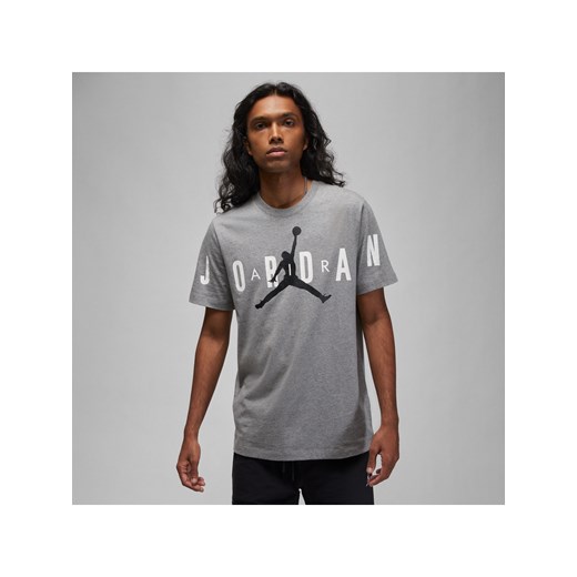 Męski elastyczny T-shirt Jordan Air - Szary ze sklepu Nike poland w kategorii T-shirty męskie - zdjęcie 169758908
