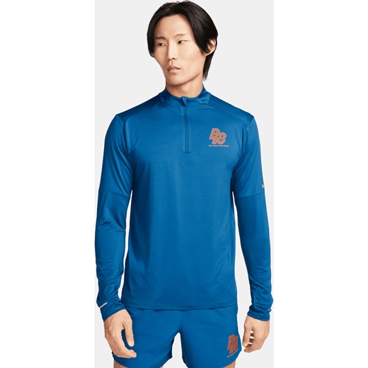Męska koszulka do biegania z zamkiem 1/2 Dri-FIT Nike Running Energy - Niebieski ze sklepu Nike poland w kategorii T-shirty męskie - zdjęcie 169758937