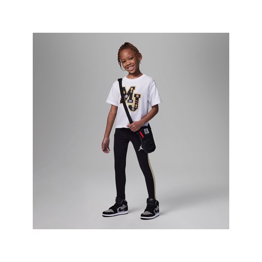 Dwuczęściowy zestaw dla małych dzieci Jordan Mini Me Flight Leggings Set - Czerń ze sklepu Nike poland w kategorii Komplety dziewczęce - zdjęcie 169758978