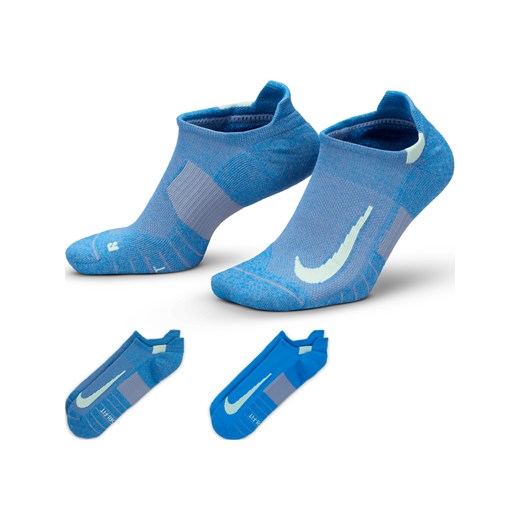 Skarpety biegowe do kostki Nike Multiplier (2 pary) - Wielokolorowe ze sklepu Nike poland w kategorii Skarpetki męskie - zdjęcie 169759005