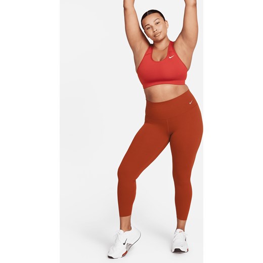Damskie legginsy 7/8 z wysokim stanem zapewniające delikatne wsparcie Nike Zenvy - Pomarańczowy ze sklepu Nike poland w kategorii Spodnie damskie - zdjęcie 169759009