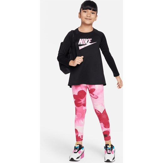 Dwuczęściowy zestaw dla małych dzieci Dri-FIT Nike Sci-Dye Dri-FIT Leggings Set - Różowy ze sklepu Nike poland w kategorii Komplety dziewczęce - zdjęcie 169759025