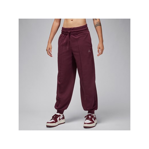 Damskie dzianinowe spodnie z grafiką Jordan Sport - Czerwony ze sklepu Nike poland w kategorii Spodnie damskie - zdjęcie 169759045