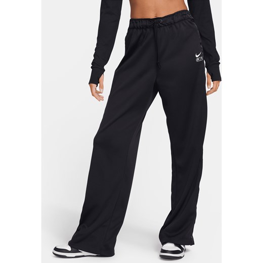 Damskie rozpinane spodnie ze średnim stanem Nike Air - Czerń ze sklepu Nike poland w kategorii Spodnie damskie - zdjęcie 169759288