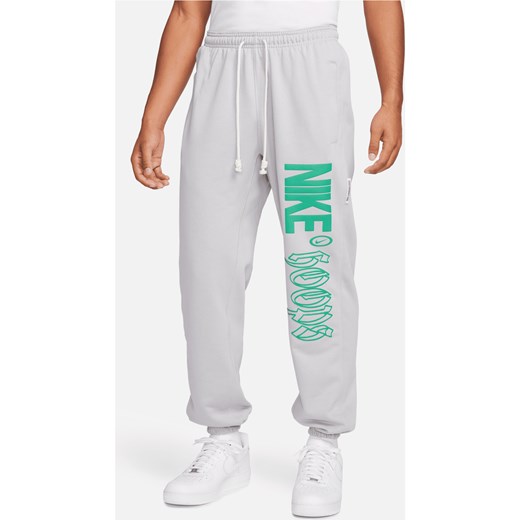 Męskie spodnie do koszykówki Dri-FIT Nike Standard Issue - Szary ze sklepu Nike poland w kategorii Spodnie męskie - zdjęcie 169759316