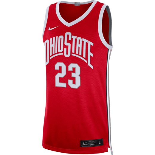 Męska koszulka do koszykówki Nike Dri-FIT College Ohio State Limited - Czerwony ze sklepu Nike poland w kategorii T-shirty męskie - zdjęcie 169759396