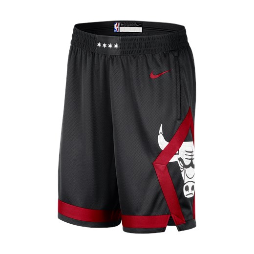 Spodenki męskie Nike Dri-FIT NBA Swingman Chicago Bulls City Edition 2023/24 - Czerń ze sklepu Nike poland w kategorii Spodenki męskie - zdjęcie 169759497