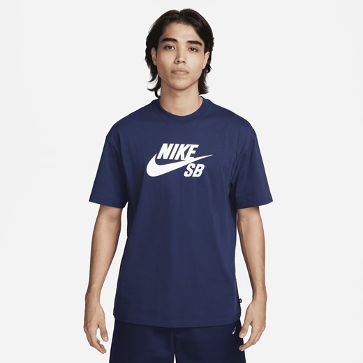 Męski T-shirt do skateboardingu z logo Nike SB - Niebieski Nike XL Nike poland