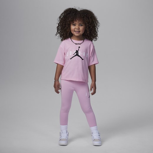 Zestaw z legginsami przyjazny środowisku dla małych dzieci Jordan - Różowy Jordan 4 Nike poland