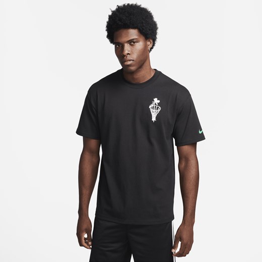 T-shirt męski Nike czarny z krótkim rękawem 
