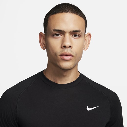 Męska koszulka z krótkim rękawem do fitnessu Dri-FIT Nike Flex Rep - Czerń Nike M Nike poland