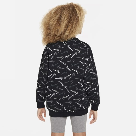 Bluza dresowa o kroju oversize z półokrągłym dekoltem dla dużych dzieci Nike M Nike poland