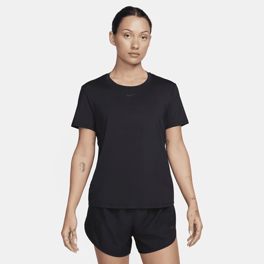 Damska koszulka z krótkim rękawem Dri-FIT Nike One Classic - Czerń Nike L (EU 44-46) Nike poland
