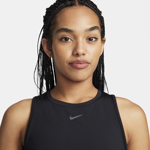 Damska koszulka bez rękawów o skróconym kroju Dri-FIT Nike One Classic - Czerń Nike M (EU 40-42) Nike poland