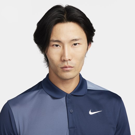 Męska koszulka polo do golfa Dri-FIT Nike Victory+ - Niebieski Nike S Nike poland