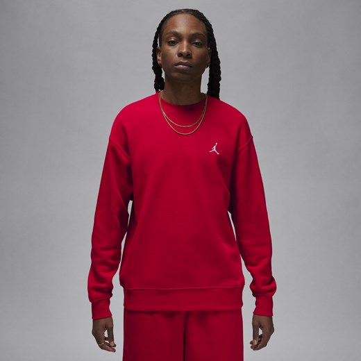 Męska bluza dresowa z półokrągłym dekoltem Jordan Brooklyn Fleece - Czerwony Jordan L Nike poland