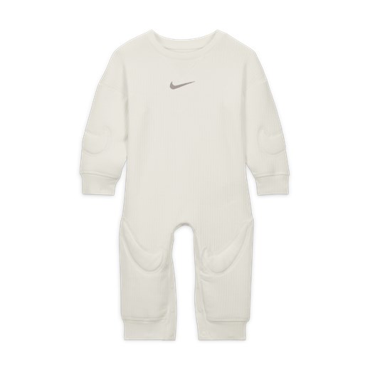 Pajacyk z kapturem dla niemowląt Nike „Ready, Set” - Biel Nike 24M Nike poland