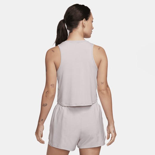 Damska koszulka bez rękawów o skróconym kroju Dri-FIT Nike One Classic - Fiolet Nike S (EU 36-38) Nike poland