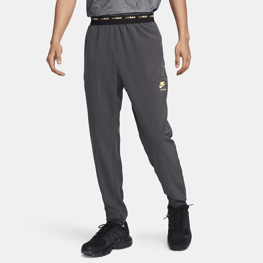 Męskie spodnie z tkaniny Dri-FIT Nike Air Max - Szary Nike XL Nike poland