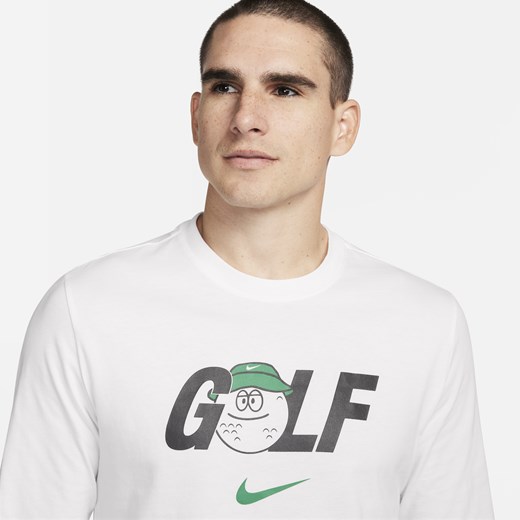 Męski T-shirt z długim rękawem do golfa Nike - Biel Nike L Nike poland