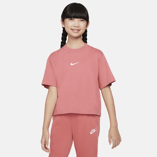 Nike bluzka dziewczęca różowa 
