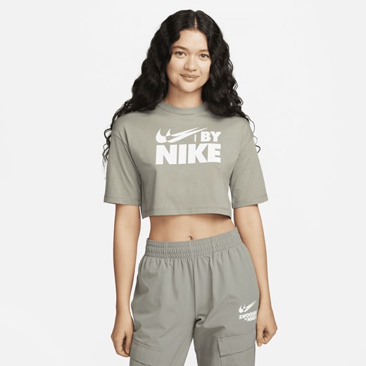 T-shirt damski o krótkim kroju Nike Sportswear - Szary Nike XL (EU 48-50) Nike poland