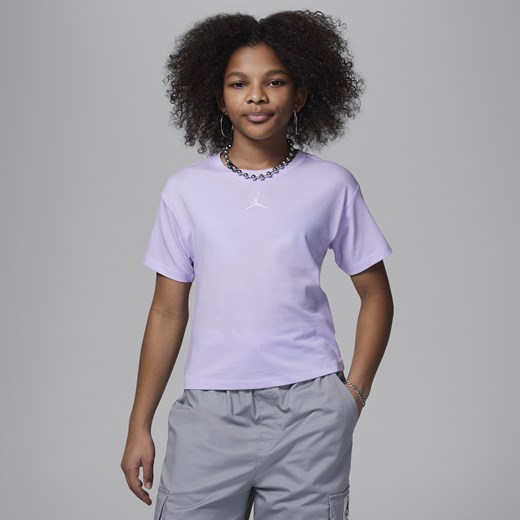 T-shirt dla dużych dzieci (dziewcząt) Jordan - Fiolet Jordan M Nike poland