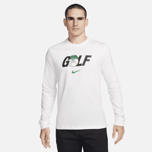 Męski T-shirt z długim rękawem do golfa Nike - Biel Nike M Nike poland