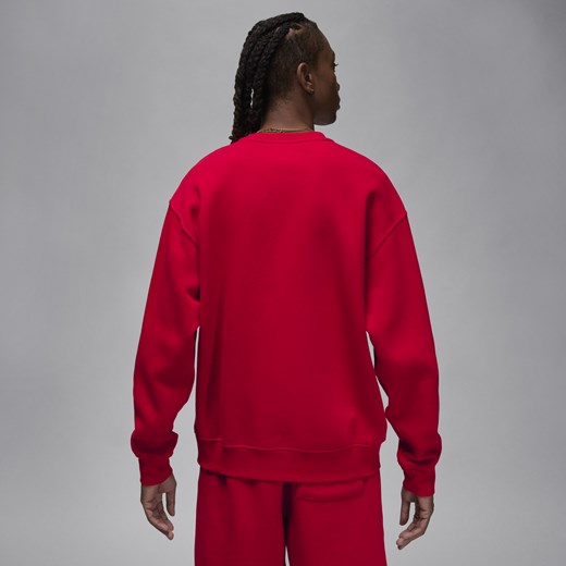 Męska bluza dresowa z półokrągłym dekoltem Jordan Brooklyn Fleece - Czerwony Jordan 3XL Nike poland